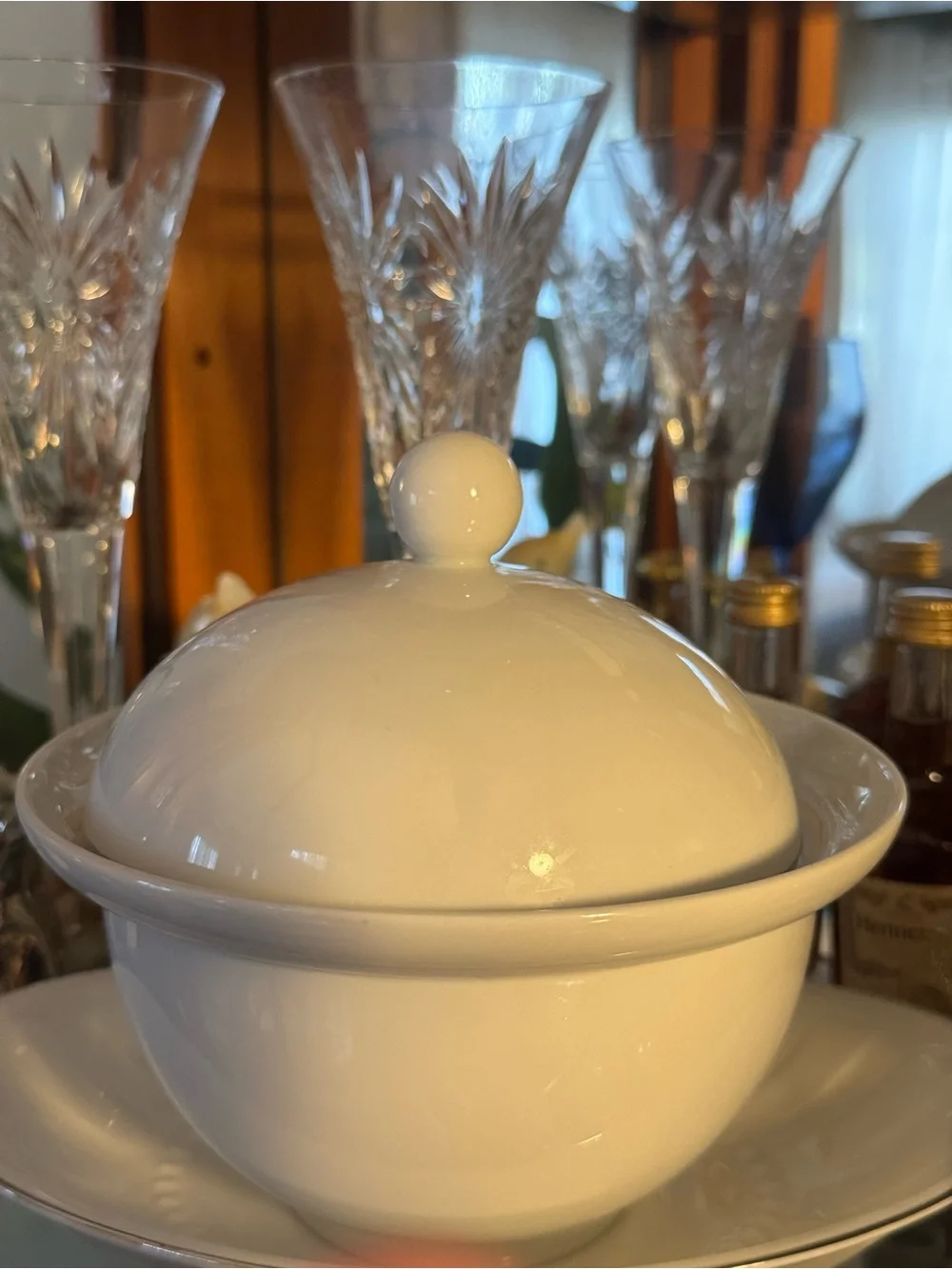 3 piece Rosenthal Epoque White Ceramic Covered Bowl + free extra bowl Mint